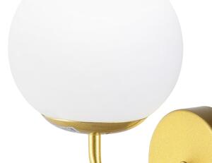 Brilagi - Lampada da parete MALIVA 1xE14/15W/230V dorata/bianca