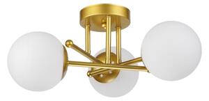 Brilagi - Plafoniera da soffitto MALIVA 3xE14/15W/230V oro/bianco