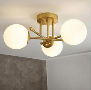 Brilagi - Plafoniera da soffitto MALIVA 3xE14/15W/230V oro/bianco