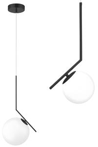 Lampada Da Soffitto Pensile Di Vetro Palla Oro Bianco Oro G107-1W BLACK WHITE