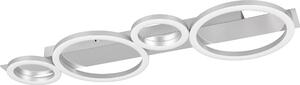 Lampada da soffitto a LED, lampada da soffitto, metallo, colore cromo, L 72 cm