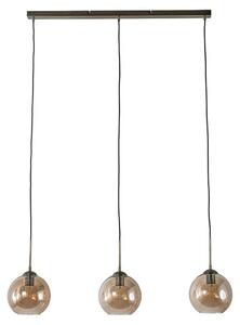Pendente Lindby Sofian, ambra, vetro, 100 cm, 3 colori