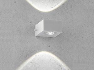 Fischer & Honsel Lampada da parete per esterni a LED Helsinki argento