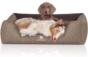 Cuccia ortopedica per cani Outlander in Pelle finta trapuntata al laser XXL marrone naturale