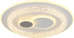 Globo Kriswall Plafoniera LED 48W CCT bianco opaco, funzione memoria in metallo Ø49,5cm 41005