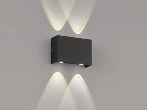 Fischer & Honsel Lampada da parete per esterni a LED Nairobi, nera