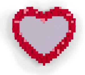 Heart Pixel Specchio Red/Pink- Seletti