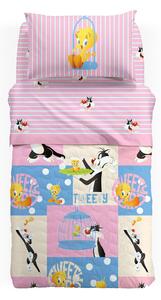 Copriletto Trapuntato Singolo I Love Tweety Unica Cotone Caleffi