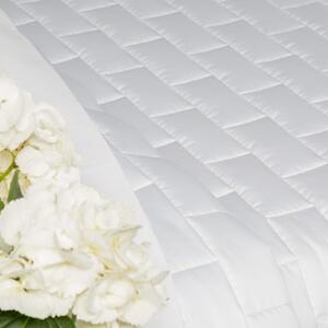 Copriletto Primaverile Matrimoniale Klio Bianco in Raso di cotone Caleffi
