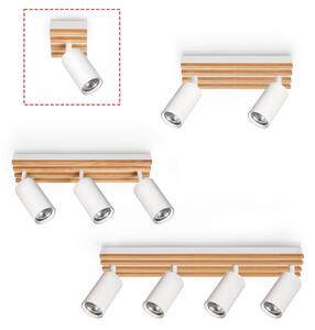 Brilagi - Faretto SELE WOOD 1xGU10/30W/230V bianco/legno