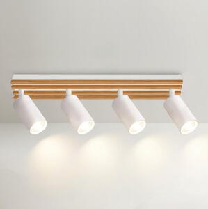 Brilagi - Faretto SELE WOOD 4xGU10/30W/230V bianco/legno