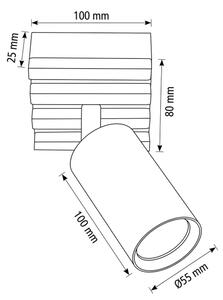 Brilagi - Faretto SELE WOOD ACOUSTIC 1xGU10/30W/230V bianco/legno