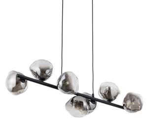 Brilagi - Lampadario sospeso con cavo VULCANO 7xG9/8W/230V nero/nero fumé