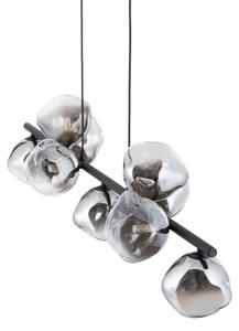 Brilagi - Lampadario sospeso con cavo VULCANO 9xG9/8W/230V nero/fumé