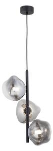 Brilagi - Lampadario a sospensione su cavo VULCANO 3xG9/8W/230V nero/nero fumé