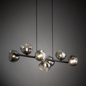 Brilagi - Lampadario sospeso con cavo VULCANO 7xG9/8W/230V nero/nero fumé