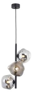 Brilagi - Lampadario a sospensione su cavo VULCANO 3xG9/8W/230V nero/nero fumé