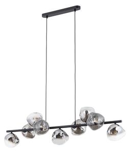 Brilagi - Lampadario sospeso con cavo VULCANO 9xG9/8W/230V nero/fumé