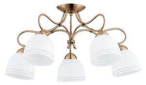 Lampadario a plafone FILA 5xE27/15W/230V bronzo