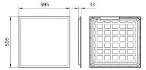 Philips Pila - Pannello LED da incasso LED/40W/230V 60x60 cm UGR<22
