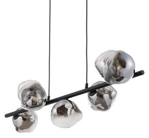 Brilagi - Lampadario sospeso con cavo VULCANO 7xG9/8W/230V nero/nero fumé