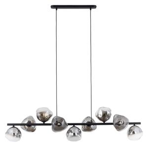 Brilagi - Lampadario sospeso con cavo VULCANO 9xG9/8W/230V nero/fumé