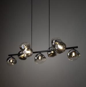 Brilagi - Lampadario sospeso con cavo VULCANO 9xG9/8W/230V nero/fumé