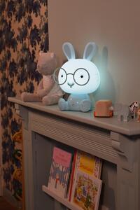 Lampada da tavolo LED Bunny touch blu bianco naturale dimmerabile