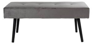 Panchina in velluto grigio Skiby - Bonami Essentials