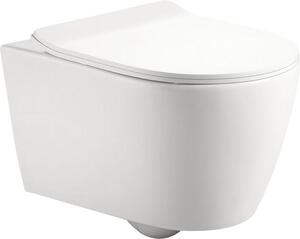 Beitz & Walz AqvaVetroceramica WC a parete senza brida 520 x 360 mm - bianco - -