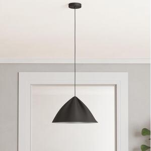 Eglo 900835 - Lampadario a sospensione con filo PODERE 1xE27/40W/230V nero