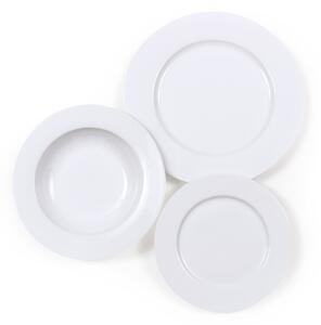 Servizio Piatti 18 Pezzi in Porcellana Collection Queens Bianco