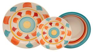 Servizio Piatti 18 Pezzi in Stoneware Collection Cherokee Rosso