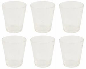 Set 6 Bicchieri Ø9x10 cm in Vetro Soffiato VdE Tivoli 1996 Cancun Trasparenti
