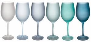 Set 6 Calici Frosted in Vetro 550 ml VdE Tivoli 1996 Happy Hour