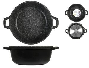 H&H Casseruola Antiaderente Pietra Due Manici Cm 20