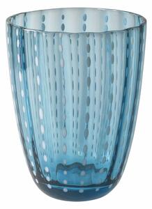 Set 6 Bicchieri per Acqua in Vetro con Pois e Superficie Ondulata 300 ml VdE Tivoli 1996 Kalahari