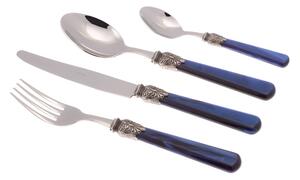 Servizio Set di Posate 24 Pezzi in Acciaio Inox Rivadossi Sandro Elena Blu