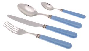 Servizio Set di Posate 24 Pezzi in Acciaio Inox Rivadossi Sandro Mistral Azzurro