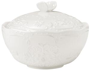 Coppetta Ø15x8 cm con Coperchio in Porcellana Kaleidos Charme Bianca
