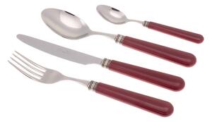 Servizio Set di Posate 24 Pezzi in Acciaio Inox Rivadossi Sandro Mistral Bordeaux