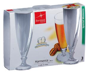 BORMIOLI ROCCO Set 3 calici birra Harmonia in vetro cl 38,5