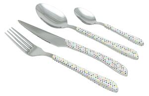 Servizio Set di Posate 24 Pezzi in Acciaio Collection Allegro Bianco