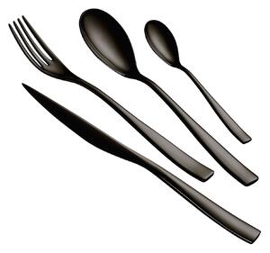 Servizio Set di Posate 24 Pezzi in Acciaio 18/10 PVD Eme Etoile Black