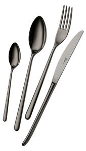 Servizio Set di Posate 24 Pezzi in Acciaio 18/10 PVD Eme Venice Gun Metal