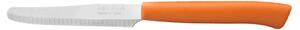 HOMe Set 6 coltelli tavola Color Knife con lama seghettata in acciaio inox e manico arancio