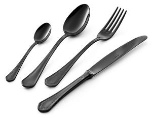 Servizio Set di Posate 24 Pezzi in Acciaio 18/10 PVD Eme Domus Black