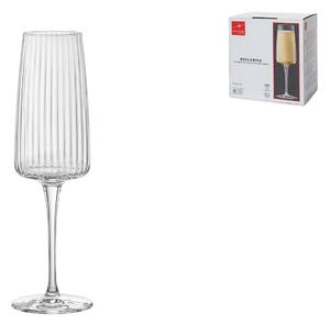 BORMIOLI ROCCO Set 6 calici Exclusiva Prosecco in vetro trasparente ottico cl 26