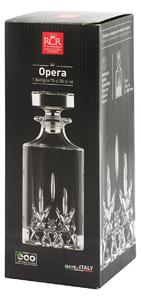 Bottiglia whisky Opera in vetro sonoro Lt 0,75 forma quadra