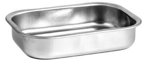 Teglia rettangolare alta Non Stick in acciaio inox cm 20x15x6h
